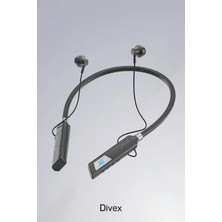 Divex Sport Pro Boyun Bantlı Bluetooth Kulaklık - Manyetik Başlıklı, Ter Geçirmez, Hd Ses, Siyah