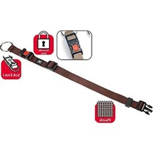 Fadem Store Kahverengi 30-45 cm Kilitli Boyun Tasma, 15 mm Kalınlık