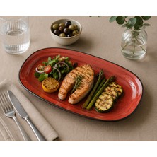 Bonnami Bonna Passion Gourmet 19 cm Porselen Kayık Tabak Servis Sunum Tabağı