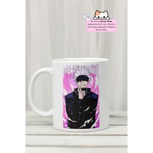 Kizaru Home Jujutsu Kaisen - Gojo Satoru Anime Tasarım Baskılı Porselen Kupa Bardak