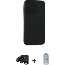 İlk El Grup Pilelistore™ iPhone 15 Pro Max Kılıf Doruk Asil Koleksiyonu - Siyah Joko Magic 5d Cam + Raze Metal Kamera Lens - Sh