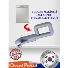 CloudParts Samsung Bulaşık Makineleri ile Uyumlu Alt Sepet Tırnak Sabitleyici (Uyumluluğunu Sorunuz) C09