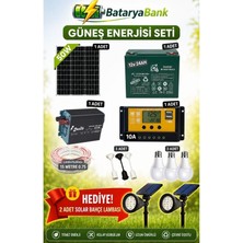 50W Güneş Enerjisi Seti 12V 24AH Jel Akülü – Bağ Evi, Yayla Evi, Hobi Bahçesi ve Çobanlar Için