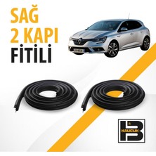 B&M Kauçuk Renault Megane 4 Hatchback Sağ Ön ve Arka Kapı Fitili BM04110