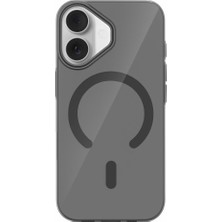 MobaxAksesuar Apple iPhone 16 Kılıf M-Safe Şarj Özellikli Ultra Ince Sert Pc Blank Kapak
