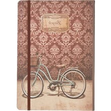 Fadem Store Retro Çizgili Defter - B5 Boyut, Şık Tasarım
