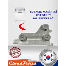 CloudParts Samsung Bulaşık Makineleri ile Uyumlu Üst Sepet Sol Tekerleği (Uyumluluğunu SORUNUZ)C39