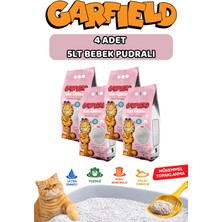 Garfield Kedi Kumu 4’lü Paket 5lt Bebek Pudralı Bentonit Kum