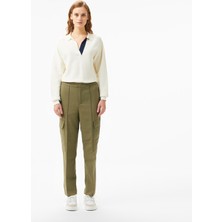 Lacoste Kadın Regular Fit Haki Pantolon