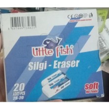 Little Fish Soft Yumuşak  20 Adet Silgi (1paket)