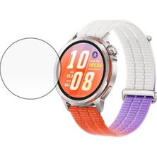 Microcase Huawei Watch Gt Runner 2 Için Tam Kaplayan Kavisli Ekran Koruyucu 3D Pet Film - Siyah AL3385