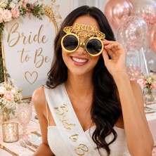 Dodomar Bride To Be Gold Elmaslı Parti Gözlüğü Bekarlığa Veda Parti Aksesuarı