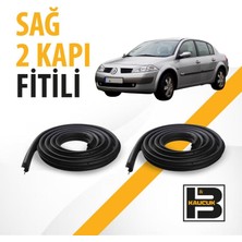 B&M Kauçuk Renault Megane 2 Sedan Sağ Ön ve Arka Kapı Fitili BM04175