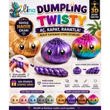 Lina Dumpling Twisty Büyük Boy Stres Akış Oyuncağı Sevimli Tasarım ve 3D Baskı Özelliği