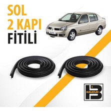 B&M Kauçuk Renault Symbol (1.nesil) Sol Ön ve Arka Kapı Fitili BM04241