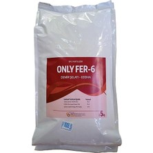 Only Fer-6 Eddha Şelatlı Demir 5 Kg -Bitkilerde Demir Eksikliği Için Tüm Bitki Türleri İçin Yapraktan ve Sulama İle Kullanım