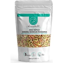 Bonatelli Keçi Sütlü Sebzeli Boncuk Makarna 200 G | Bebek Makarna +8 Ay