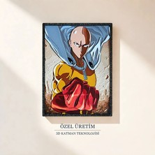 Saes Labs One Punch Man Saitama 3D Tablo 15×20 cm