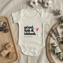 Baby Sena Babysena Güzel, Tatlı & Iddialı Baskılı Kısa Kollu Kız/erkek Bebek Body (0-3 Yaş)