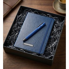 vegahediye v vega Kişiye Özel Mavi Defter & Mavi Kalem Ofis Hediye Seti
