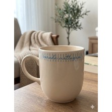 Palto Tasarım Burada Mutluyum Krem Juno Kupa -Hediyelik Kupa Fincan Mug