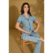 Seamlife Luxury Ceket Yaka Pijama Takım