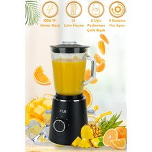 Premini 1000W Cam Hazneli Kişisel Smoothie Blender Siyah