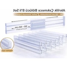 Fadem Store Ayarlanabilir Akrilik Organizer, 30-50 cm Arası Teleskopik ve Şeffaf