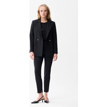 Love My Body Cepli Gabardin Pantolon Siyah 153L8701005