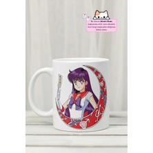 Kizaru Home Sailor Moon - Rei Hino Anime Tasarım Baskılı Porselen Kupa Bardak