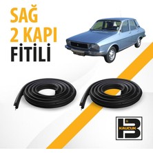 B&M Kauçuk Renault Reno-12 Sedan Sağ Ön ve Arka Kapı Fitili BM04394
