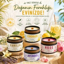 Stworkshop Yaz Serisi El Yapımı Kokulu Mum 4x 250 gr %100 Doğal Vegan Soya Wax Ahşap Fitilli Cam Kavanoz Dekoratif Mum – Kalıcı Koku, Hediyelik Tasarım