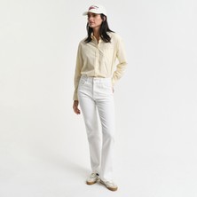 Gant Kadın Krem Slim Fit Pantolon