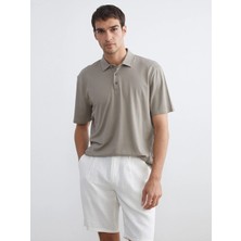 LC Waikiki Haki Polo Yaka Pike Erkek Tişört