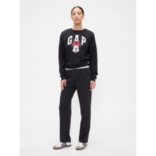 Gap Kadın Siyah Logo Pull-On Slim Eşofman Altı