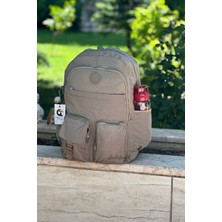 Dodo Butik Büyük Boy Yağmura Dayanıklı Çok Cepli Sırt Çantası