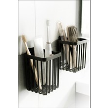 Pamit Plastik 2 Li Yapışkanlı Banyo Sepeti