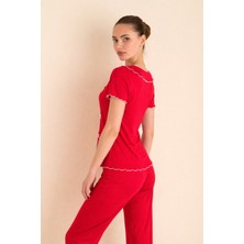 Seamlife Fransız Yaka Luxury Pijama Takımı