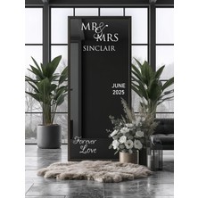 Lora Wedding Nişan Ayna Yazısı Isme Özel 50CM Altın | Forever Love ve Isimleriniz Yazılı Söz Nişan Düğün Için Karşılama Ayna Yazısı Sticker, Folyo, Vinil