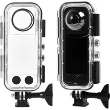 Outfire INSTA360 X5 Aksiyon Kamerası Için 45M Su Geçirmez Kılıf, Koruyucu Sualtı Dalış Kılıfı Muhafaza  Koruyucu 360°