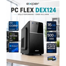 Exper Pc Flex DEX124 Intel Core I5-12400F 16 GB Ddr4 500 GB SSD Nvidia Geforce GT710 2 GB Windows 11 Pro Masaüstü Bilgisayar DEX124RNP01