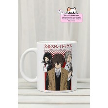 Kizaru Home Bungou Stray Dogs - Dazai Osamu, Nakajima Atsushi Veakutagawa Ryuunosuke Anime Tasarım Baskılı Porselen Kupa Bardak