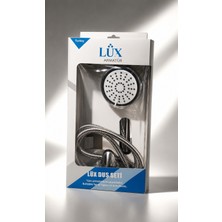 Lüx Duş Seti – Duş Başlığı + 150 cm Paslanmaz Hortum + Duş Tutacağı