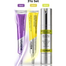 Vionine Gece Bakım Seti 3'lü | Retinol Serum + Retinal Krem + Göz Kremi