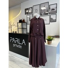 Parçalı Etekli Ceket Takım