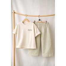 Tarkito %100 Pamuk Müslin Pantolon & Tshirt Takımı 2-6 Yaş
