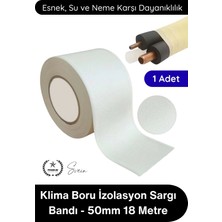 Svein #klimabandı Klima Boru Izolasyon Sargı Bandı 50MM 18 Metre Pvc Uv Dayanıklı Su Geçirmez Dekoratif Sarma Şeridi Bakır Hat Koruma Drenaj Hortumu Kaplama Tesisat Kablo Düzenleme Montaj Aksesuarı