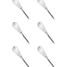 Airobazar 6’li Paslanmaz Çelik Çay Kaşığı Seti, Tel Çırpıcı Tasarım Modern Mini Kaşık, Şık ve Dayanıklı