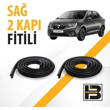 B&M Kauçuk Renault Symbol (3.nesil) Sağ Ön ve Arka Kapı Fitili BM04218