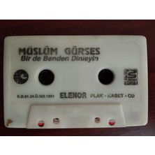 Plakperest Müslüm Gürses –  Birde Benden Dinleyin  - 1991 Türkiye Basım  Kaset - Kapaksız-2.el